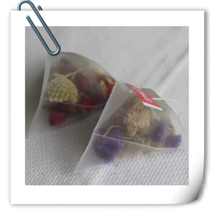 Empty Nylon Filter Mesh Pyramid Green Tea Bags